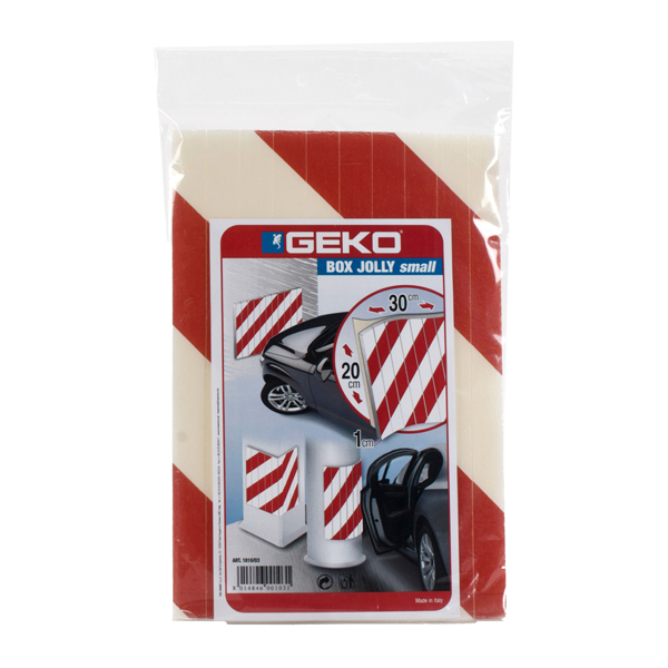 Pannello antiurto adesivo BOX JOLLY - 20 x 30 cm - EPE/LDPE - bianco/rosso - Geko