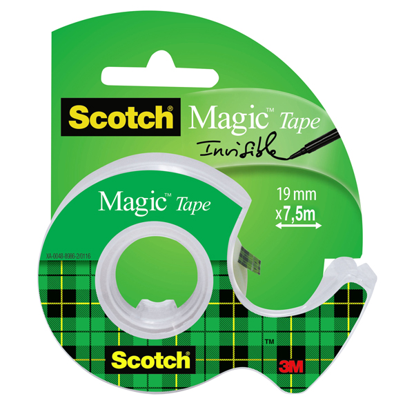 Nastro adesivo in chiocciola Magic 810 - 19 mm x 7,5 m - acrilico - trasparente - Scotch
