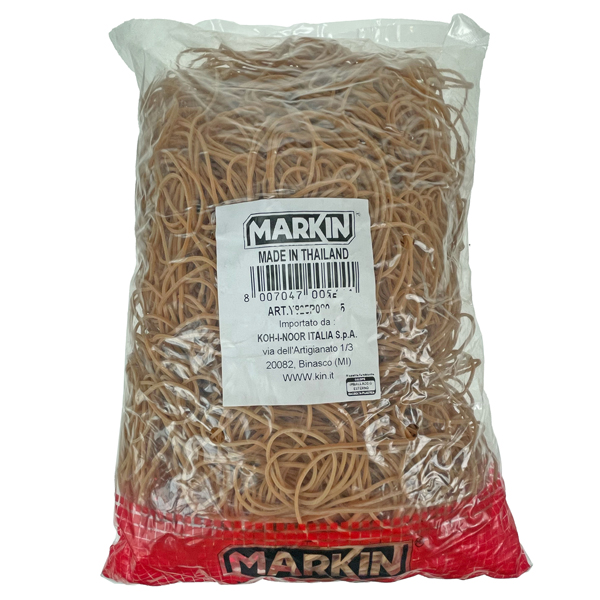 Elastici - diametro 7 cm - 1 kg - caucciù - avana - Markin
