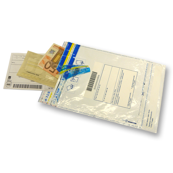 Busta di sicurezza - 16 x 22,5 cm - 70 micron - LDPE - Viva - conf. 50 pezzi