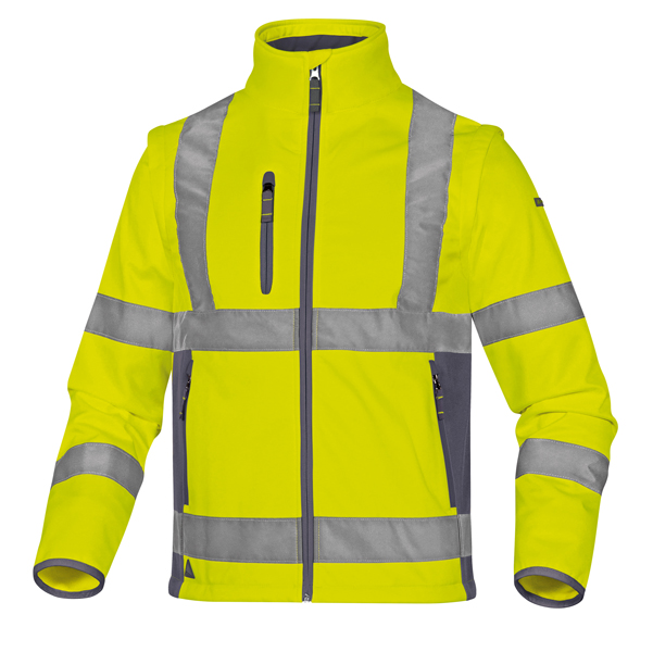Giacca Softshell Moonlight 2 alta visibilità - poliestere - taglia XL - giallo fluo - Deltaplus