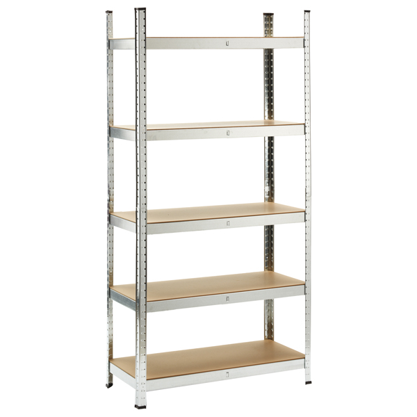 Scaffale - 5 ripiani - 180 x 40 x 90cm - metallo/MDF - X-Robust