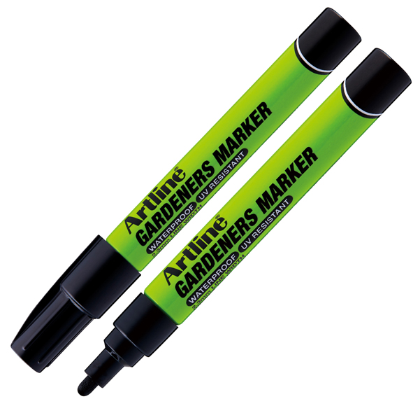 Marcatore permanente - per giardinaggio - punta tonda 2,3 mm - nero - Artline