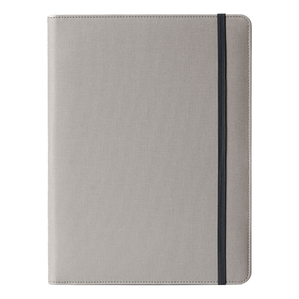 Portablocco Meet - con elastico - 31 x 25 x 1,4 cm - grigio - In Tempo