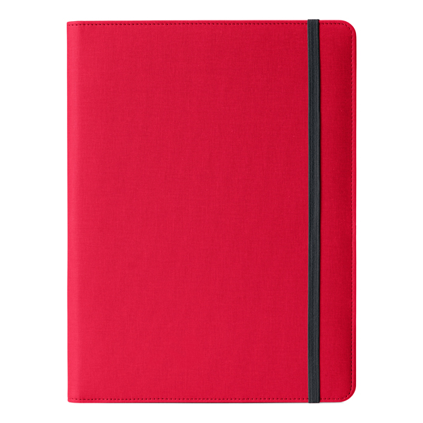 Portablocco Meet - con elastico - 31 x 25 x 1,4 cm - rosso - In Tempo
