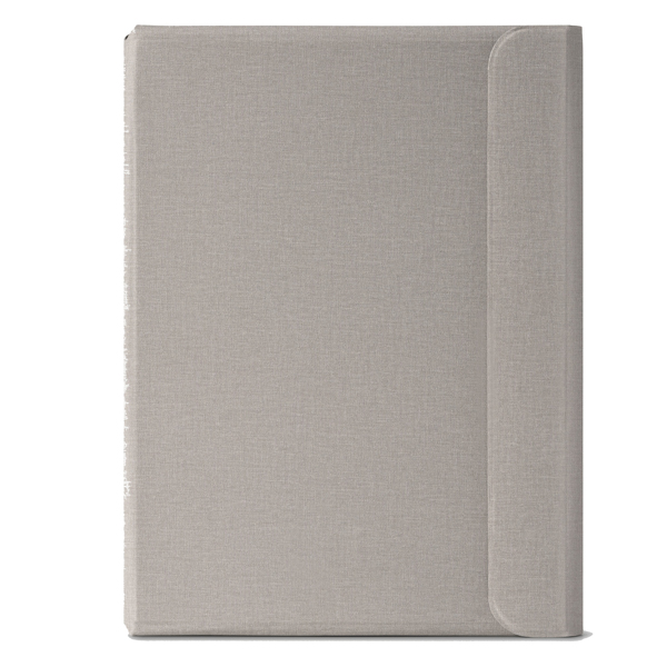 Portablocco Meet - con alette magnetiche - 31 x 25 x 1,4 cm - grigio - In Tempo