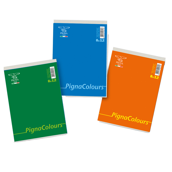Blocco Colours - A7 - 80 x 120mm - 60 gr - 60 fogli - 5mm - Pigna