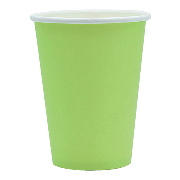 Bicchieri biodegradabili Ecocolor - 250cc - verde mela - Big Party - conf. 25 pezzi