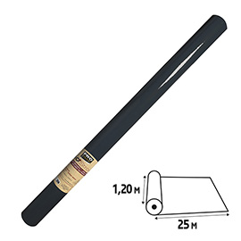 Tovaglia idrorepellente - in rotolo - 1,2 x 25 m - spunbond - nero - Pro Nappe