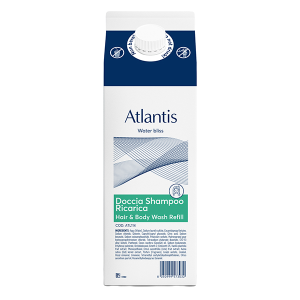 Ricarica doccia shampoo 2 in 1 - carton box 1 L - atlantis - Beauty Escape